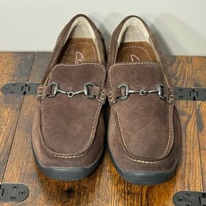 Clark’s Brown Men's Suede Slip-Ons Loafers